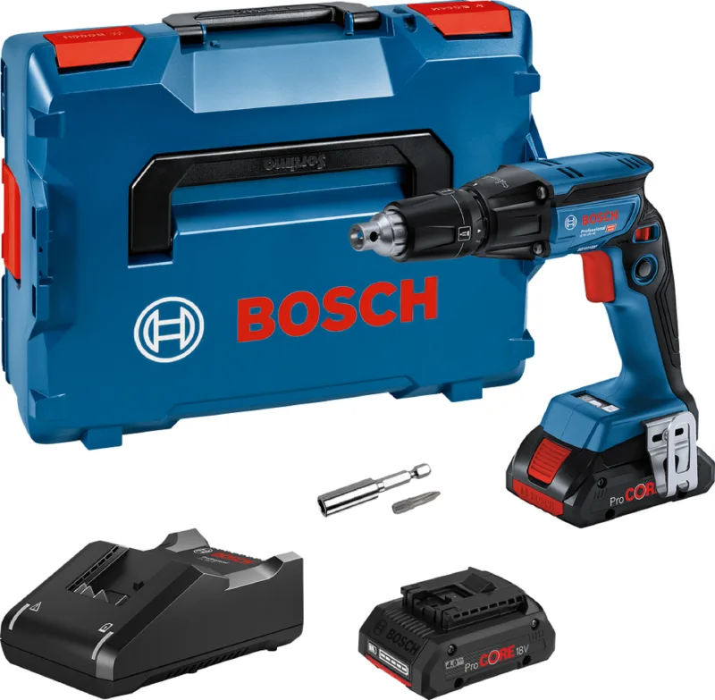 Atornillador a batería bosch professional 18v brushless - 2 baterias - tope de profundidad - gtb 18v-45