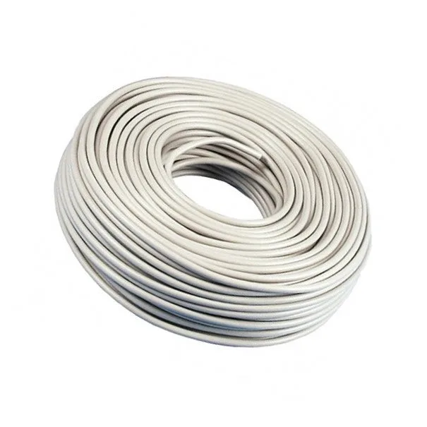 Manguera electrica 2x1mm blanca rollo 100mt
