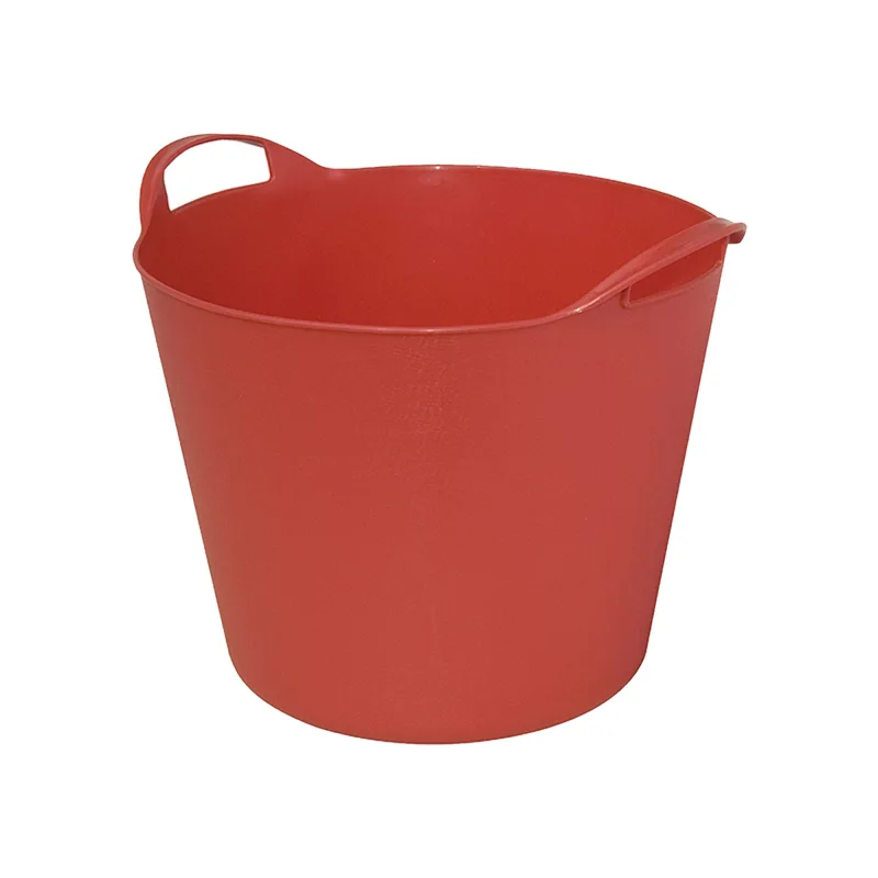 Bolsa para múltiples usos en plástico, color rojo 42 lt. ø sup. 455 mm. inf. 360 h 345/385 mm