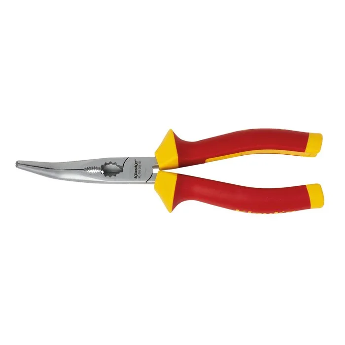 Alicate media punta redonda 205mm aislada 1000v - klauke