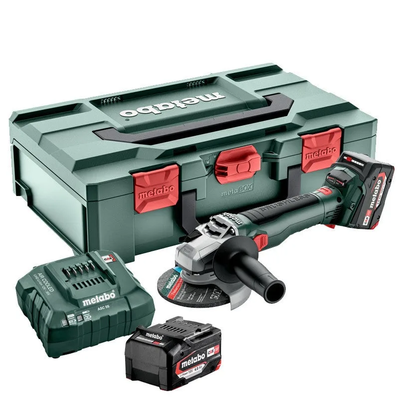 W 18 lt bl 11-125 125 mm amoladora de batería de 18 v 2 x 4,0 ah li-power, asc 55