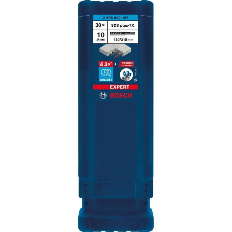 Taladro de martillo experto sds puls-7x, 10 x 150 x 215 mm, 30 pc.