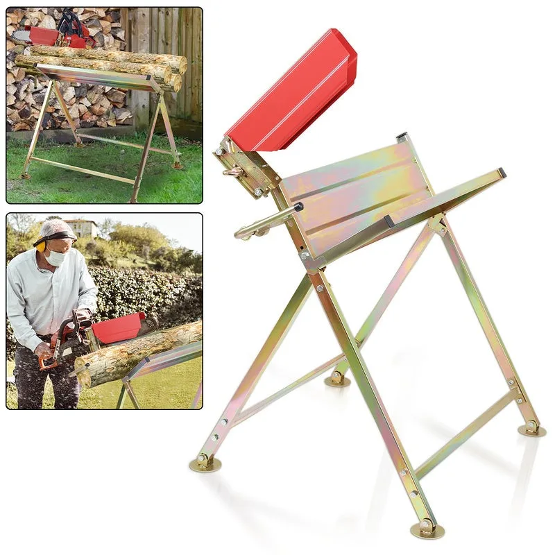 Registrador con soporte para motosierras plegables de 150 kg de metal log