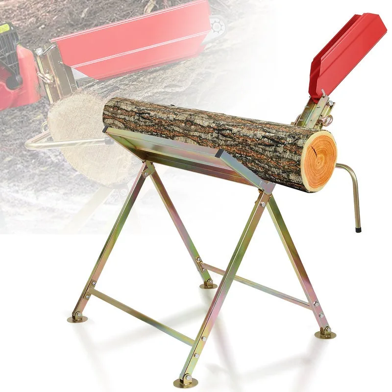 Puente de registro, en oro de metal con soporte de motosierra - ajustable