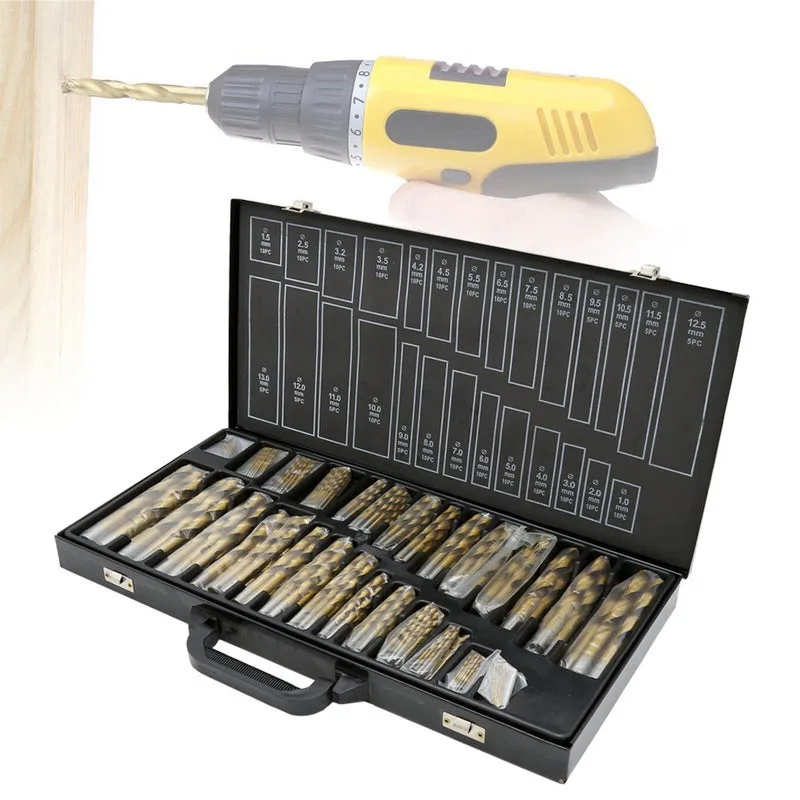 Bosques de metal hss-titane 230 din 338, 1-13 mm, bosques de titanio, bosques helicoides, surtido de bosques manuales