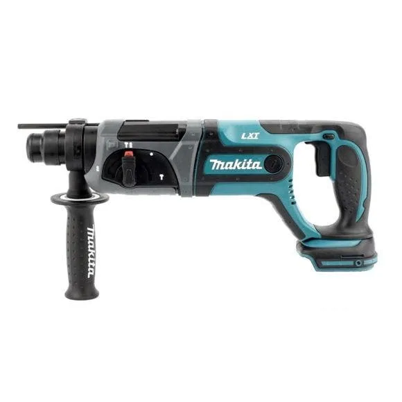 Set de 4 máquinas 18 v li-ion 5 ah makita amoladora dga504 + taladro ddf482 + taladro dhr241 + atornillador dtd153 - 2 baterías, cargador, maletín -