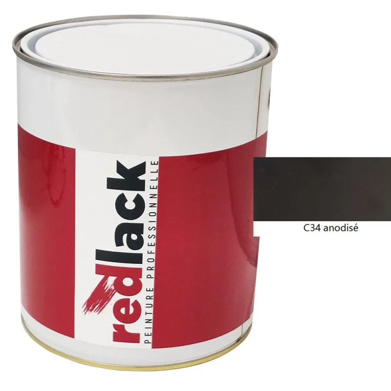Pintura multi-superficie - c34 acabado anodizado - 3l - redlack