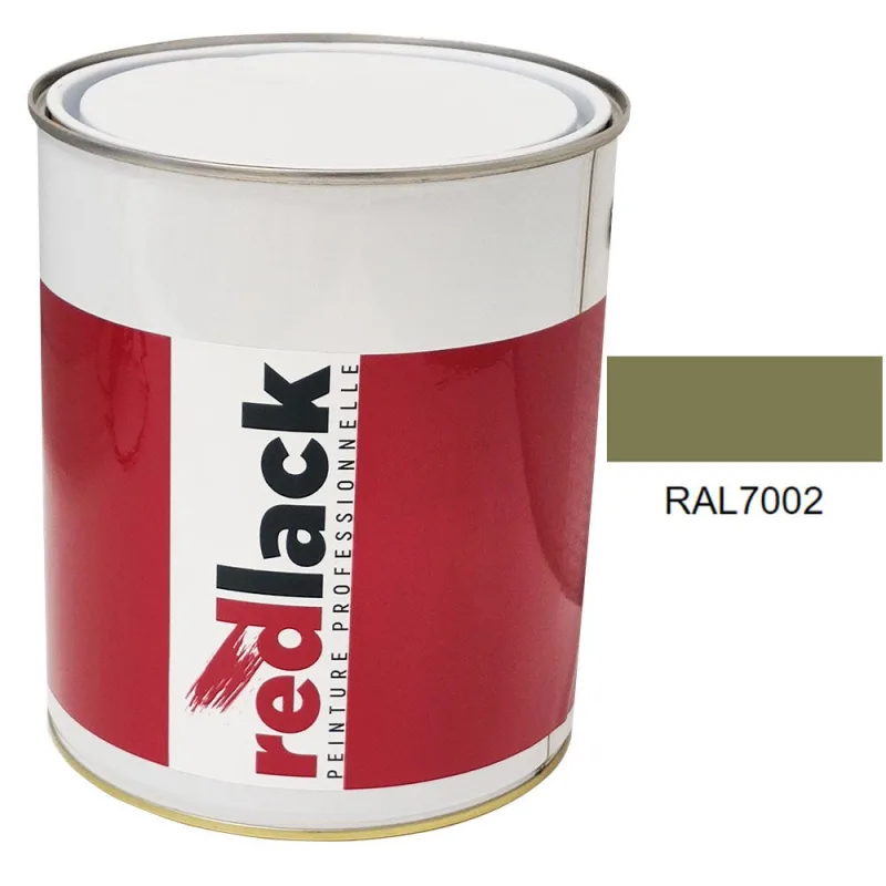 Pintura multi-superficie - ral 7002 gris oliva - acabado satinado - 3l - redlack - ral7002