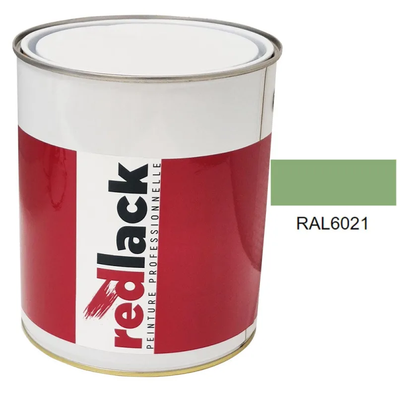 Pintura multi-superficie - ral 6021 verde pálido - acabado mate - 3l - redlack - ral6021