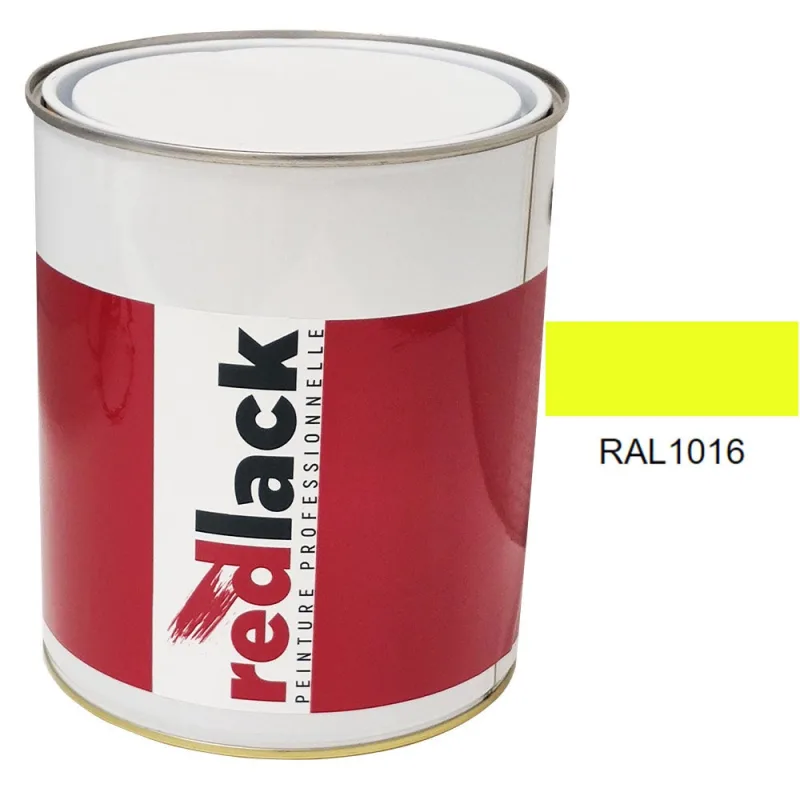 Pintura multi-superficie - ral 1016 amarillo azufre - acabado mate - 3l - redlack - ral1016