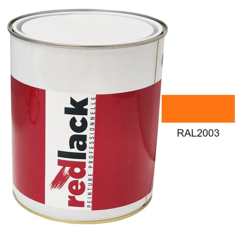 Pintura multi-superficie - ral 2003 naranja pastel - acabado satinado - 3l - redlack - ral2003