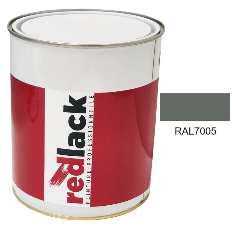 Pintura multi-superficie - ral 7005 gris ratón - acabado brillante - 3l - redlack - ral7005