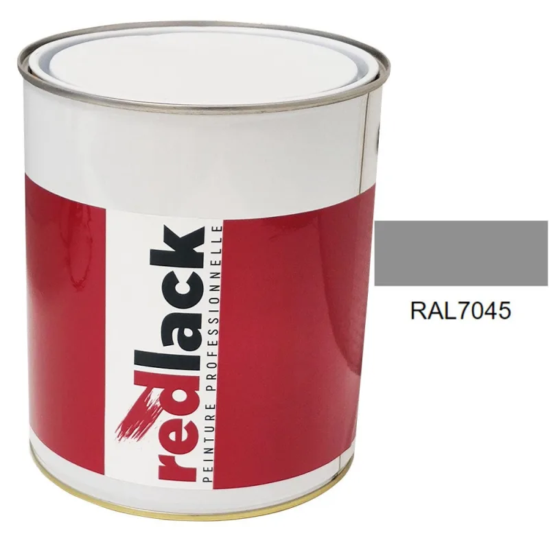 Pintura multi-superficie - ral 7045 telegris 1 - acabado satinado - 3l - redlack - ral7045