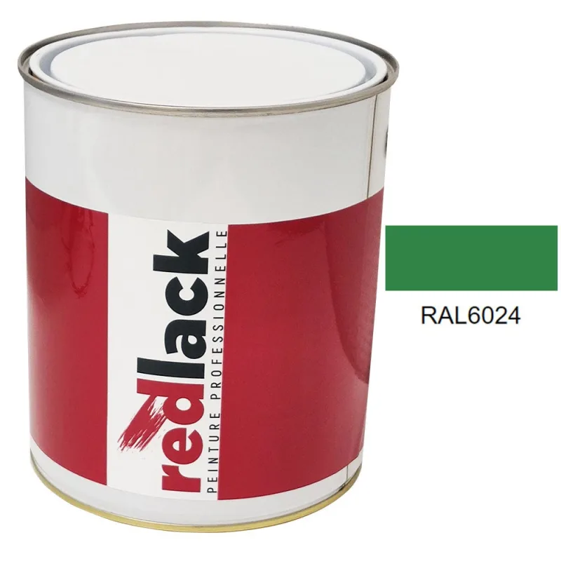 Pintura multi-superficie - ral 6024 verde tráfico - acabado satinado - 3l - redlack - ral6024