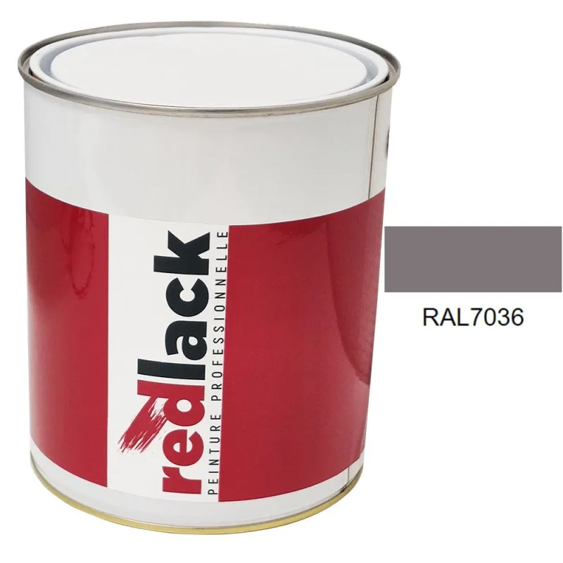 Pintura multi-superficie - ral 7036 gris platino - acabado brillante - 3l - redlack - ral7036