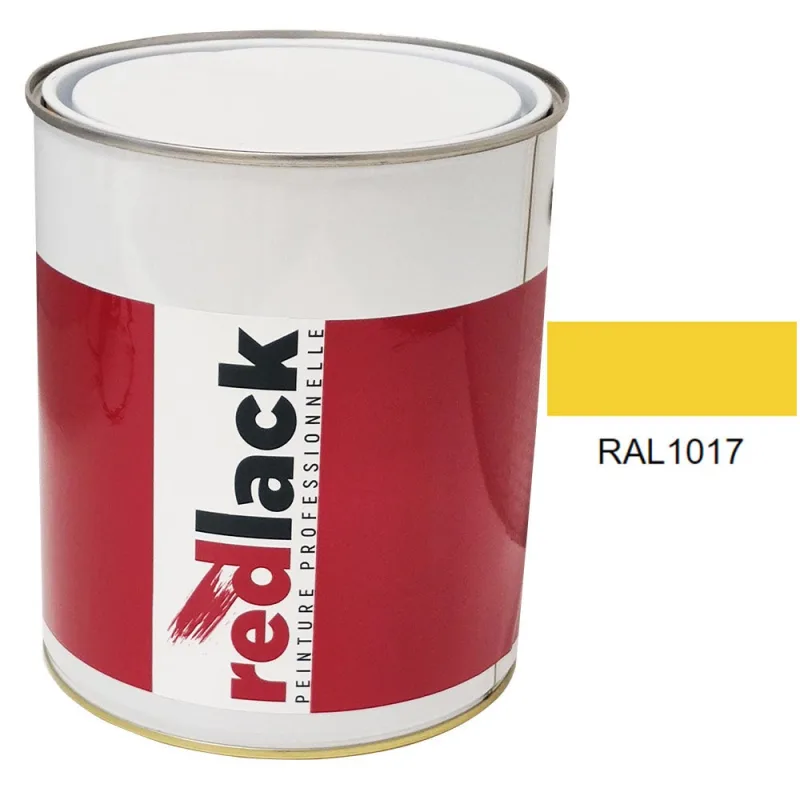 Pintura multi-superficie - ral 1017 amarillo azafrán - acabado satinado - 3l - redlack - ral1017