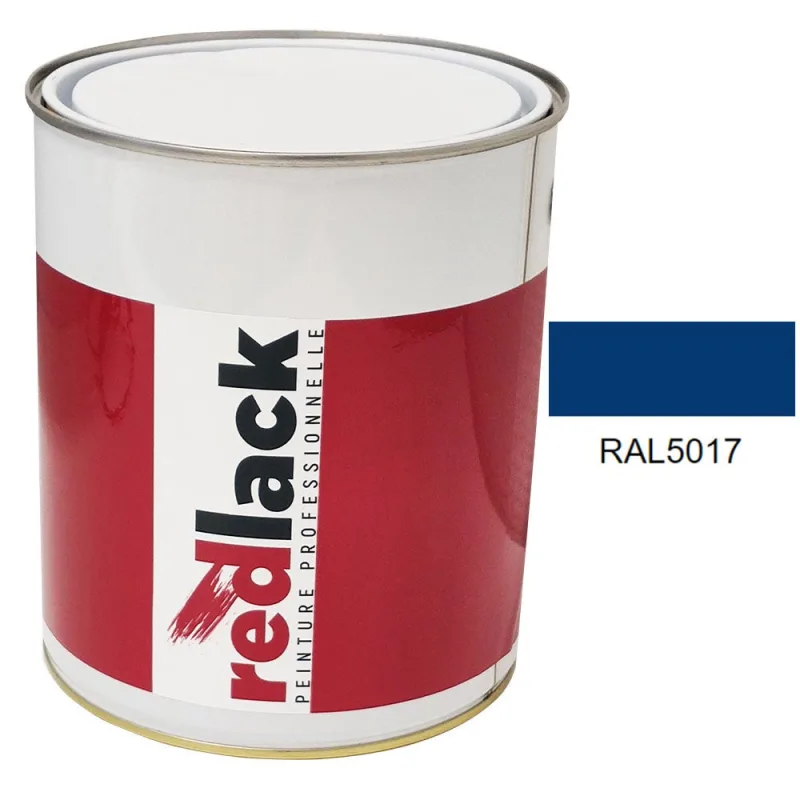 Pintura multi-superficie - ral 5017 azul tráfico - acabado mate - 3l - redlack - ral5017