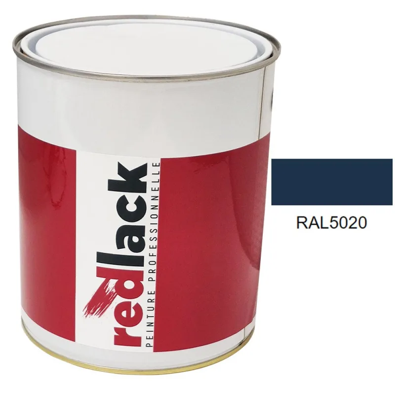 Pintura multi-superficie - ral 5020 azul océano - acabado satinado - 3l - redlack - ral5020