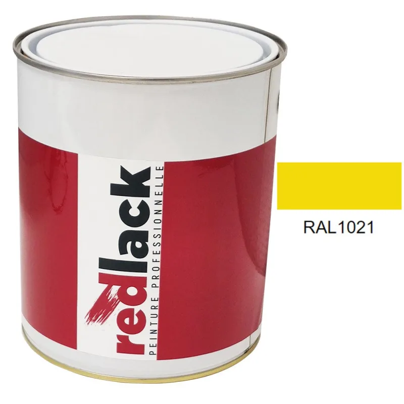 Pintura multi-superficie - ral 1021 amarillo colza - acabado brillante - 3l - redlack - ral1021