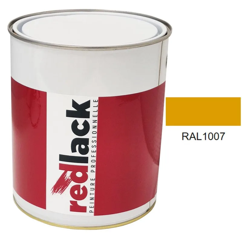 Pintura multi-superficie - ral 1007 amarillo narciso - acabado satinado - 3l - redlack - ral1007
