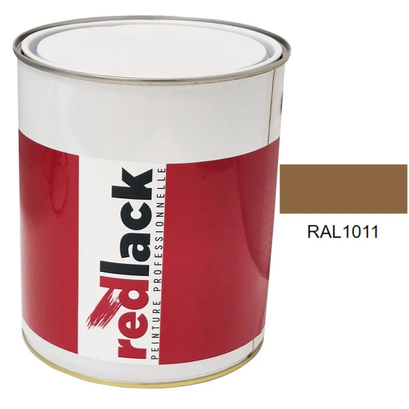 Pintura multi-superficie - ral 1011 marrón beige - acabado brillante - 3l - redlack - ral1011