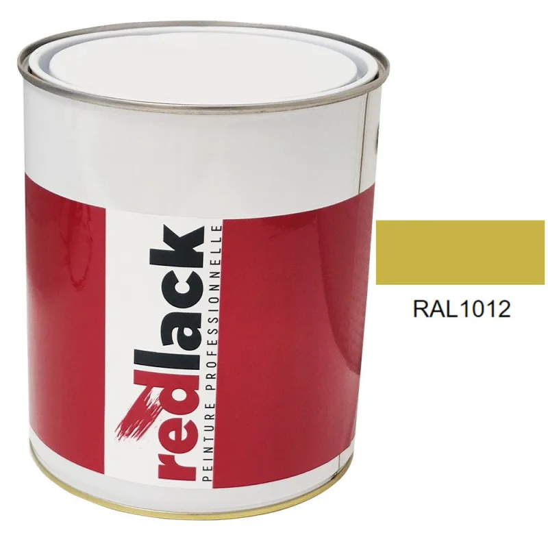 Pintura multi-superficie - ral 1012 amarillo limón - acabado mate - 3l - redlack - ral1012