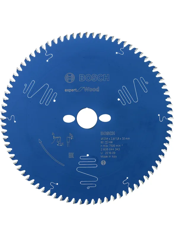 Hoja de sierra circular ex donde. t 254x30-80. 254 x 30 mm. 80