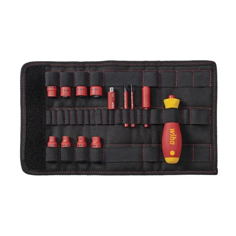 Wiha - jeu de tournevis et de douilles pour clés à douille 1/4 slimvario® electric