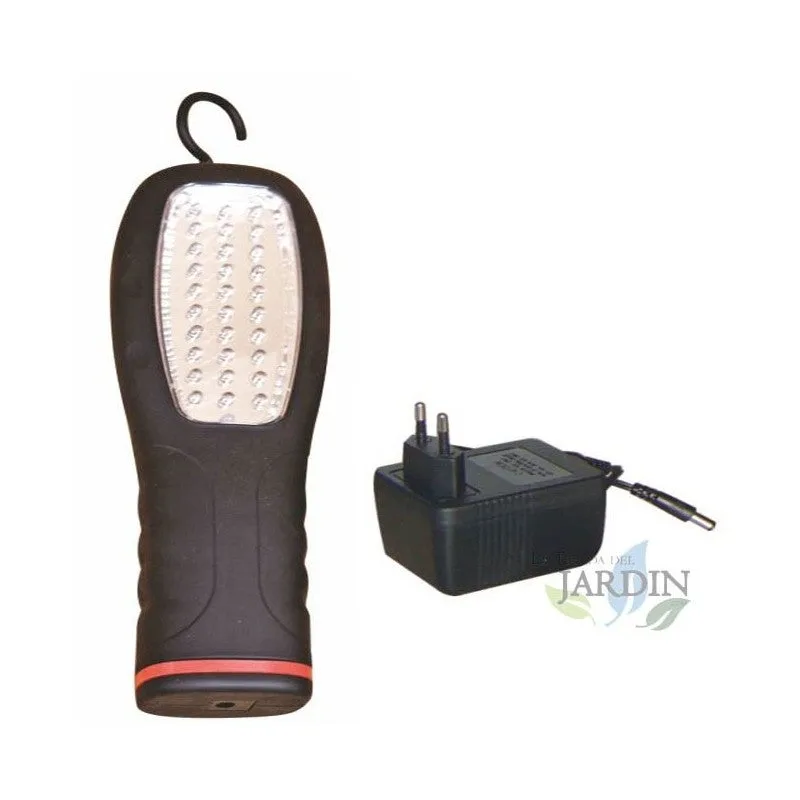 Luz portátil para taller 31 led con acumulador, luz de emergencia, recargable, taller