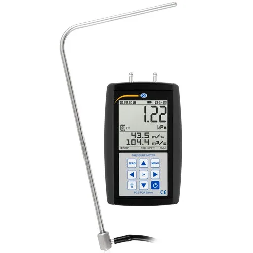 Anemómetro de tubo de pitot pce-pda 10l