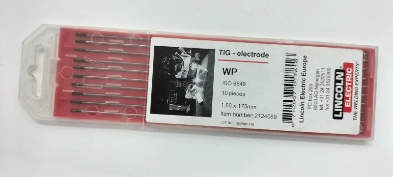 Pack 10 electrodos tugsteno 1.6 verde