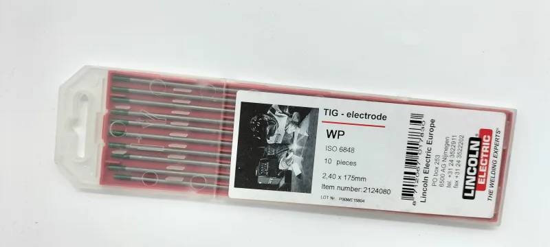 Pack 10 electrodos tugsteno 2,4 verde