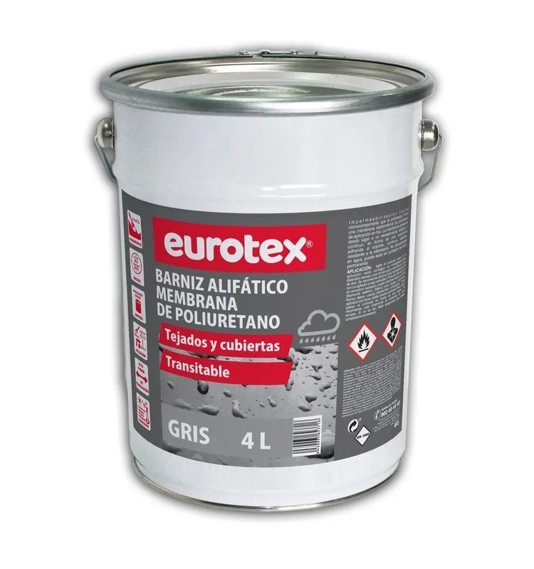 Pintura de poliuretano alifático monocomponente 15 l - gris r-7001