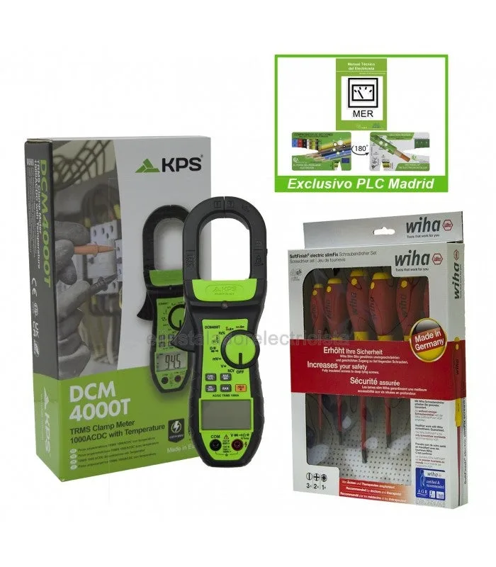 Pinza amperimétrica trms 1000a ac/dc kps dcm4000t de kps