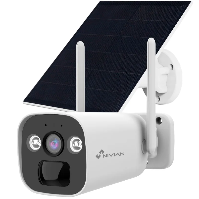 Cámara de vigilancia c/bateria 10.000mah nivian tarjeta sim + panel solar