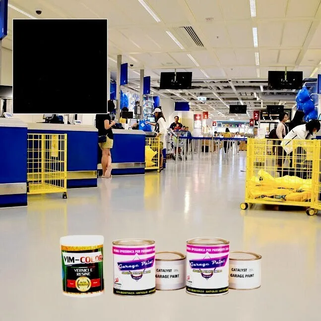 Kit imprimación y acabado pintura para garaje resina epoxi dos componentes pintura para suelos ultra resistente 25 m² color negro