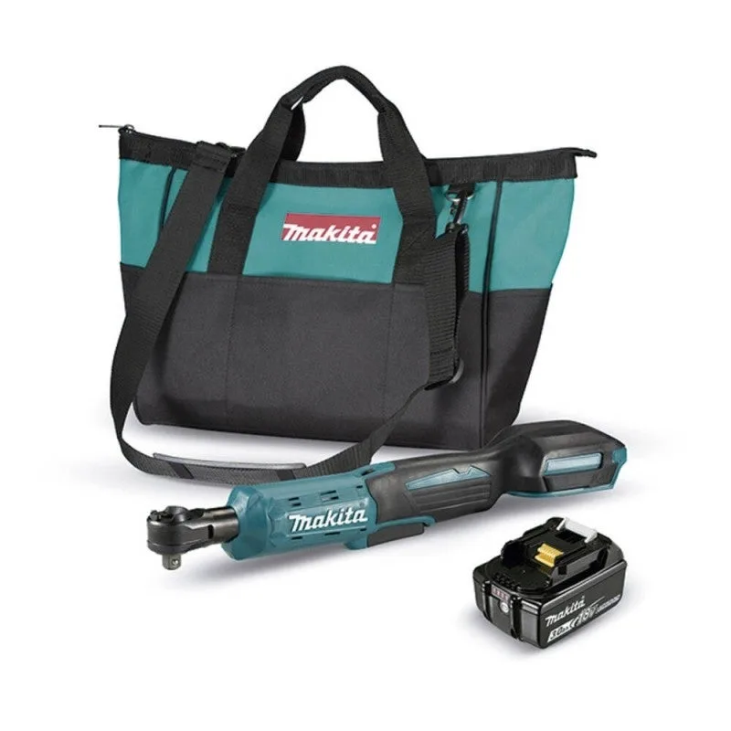 Makita dwr180rf - llave de carraca angular 18v lxt 47.5nm 1 baterías 3ah 1/4 / 3/8