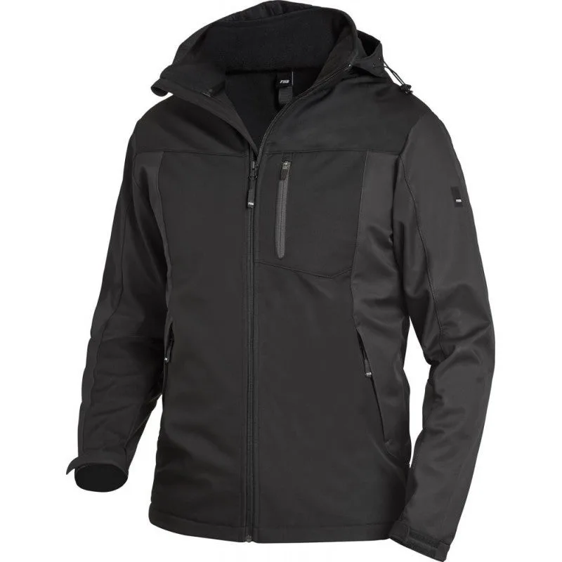 Fhb veste en softshell jannik taille xxl anthracite/noir 100 % pes