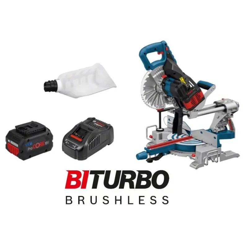 Batería kapp & mitre saw gcm 18v-216 | batería 2x 5.5 ah