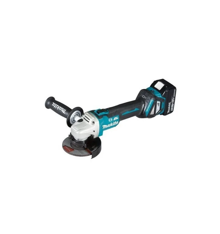 Makita dga463rtj - miniamoladora a batería bl 18v lxt 115mm sar 5ah 2 bat makp frenodialadtaft