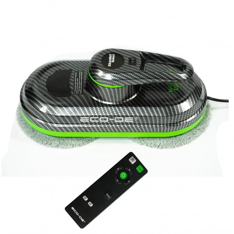Ecode® robot limpiacristales winclean, limpiavidrios, automático,mando distancia, afs sistema anticaidas, 3 programas, 12 mopas incluidas, eco-996