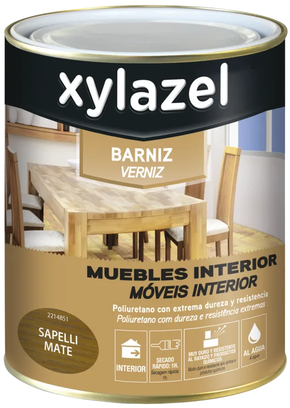 Barniz interior mate xylazel 750ml sapelly