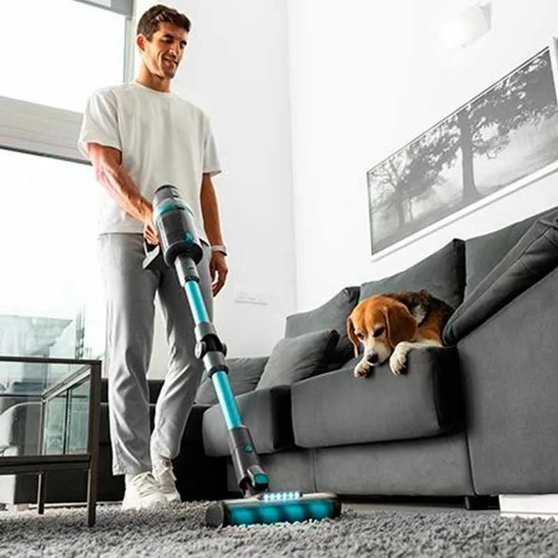 Aspirador vertical cecotec conga rockstar 2500 advance ergowet 680w 4 en 1 gris oscuro