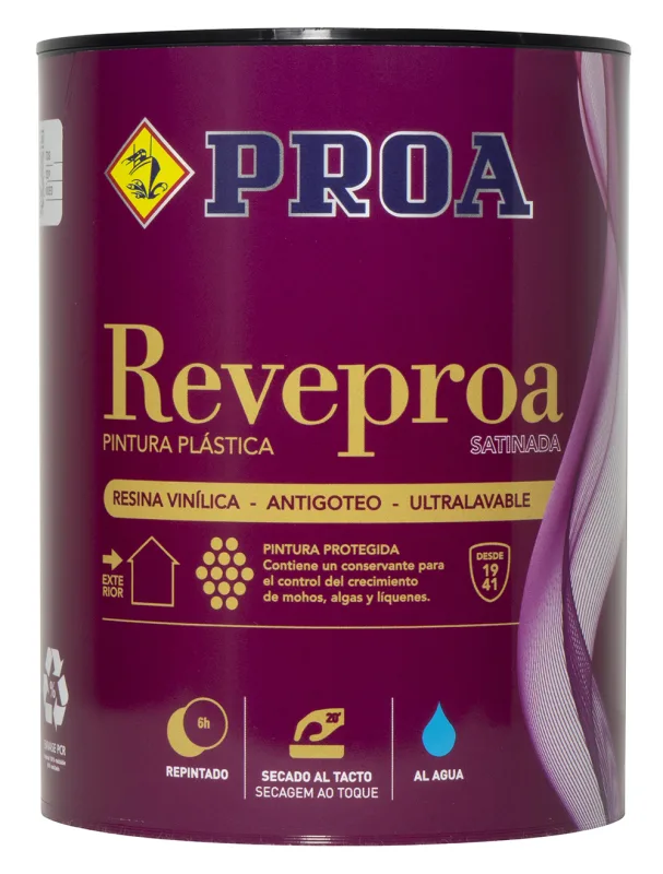 Pintura satinado antimoho proa. moaña. 15l