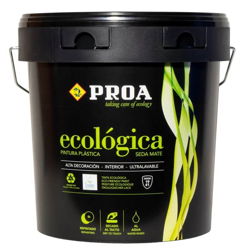Pintura interior ecológica proa. rosa. 15l