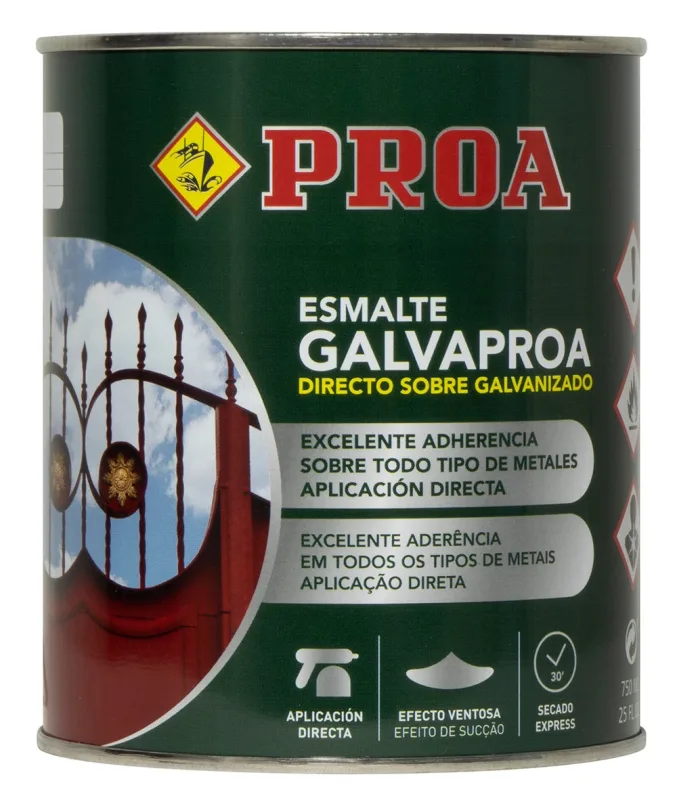 Esmalte directo sobre galvanizado galvaproa. pintar galvanizado sin necesidad de imprimación. marfil ral 1015. 10l