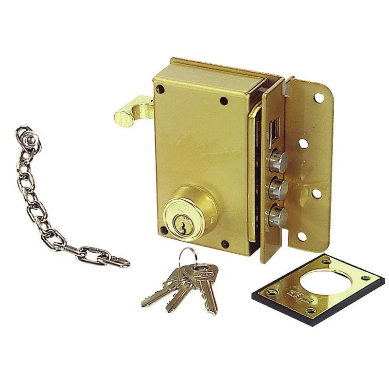 Ucem cerradura 4500 dcha sobreponer picaporte 3 bulones