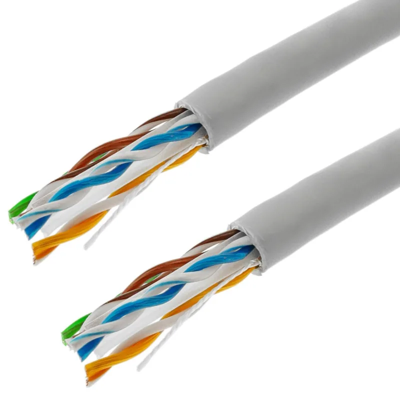 Bobina con cable de cat.6 lshf utp 24awg rígido de 305 m