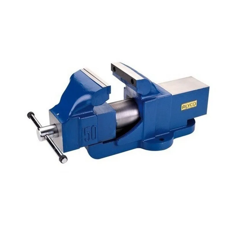 Alyco 199350 - tornillo de banco de guia redonda alyplus 100 mm capacidad 110 mm fuerza 5000 kg