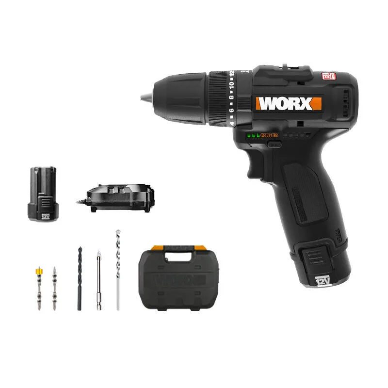 Atornillador a batería worx 12v brushless - 2 baterias